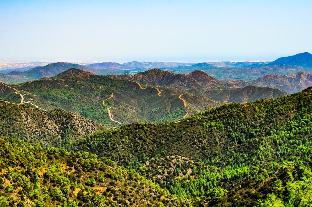 mountains, range, landscape