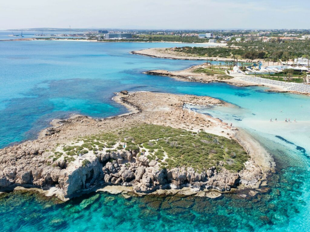 aerial view of island during daytime